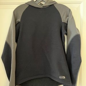 REI Polartec cozy black pull-over hoodie-S